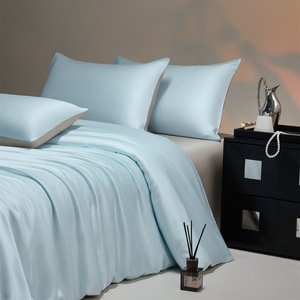 Low MOQ Wholesale 300TC Bamboo Sateen <strong>Bedding</strong> Solid Color Block Multiple <strong>Neutral</strong> Colors Home Hotel <strong>Bedding</strong> <strong>Set</strong> - Product Image 6
