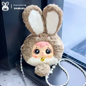 Tas Boneka Kelinci Trendy Happiness Bunny Chain Plush Vinyl Blind Box untuk Hadiah Ulang Tahun, Ide Mainan Unik - Product Image 4