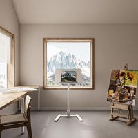 Bureau d'ordinateur portable pliable avec hauteur réglable et mobilité pour une utilisation polyvalente dans le bureau à domicile et l'étude