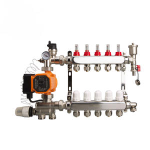 4 zweig PEX edelstahl Radiant Boden Heizung Flow Meter Verteiler - Product Image 3