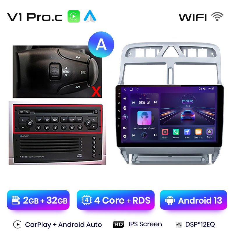 V1 PRO C 2 Go + 32 Go 9 pouces version A