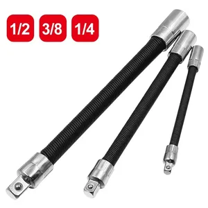 Kunci Soket Fleksibel dengan Batang Ekstensi 1/2" 1/4" 3/8" Drive Ratchet Baja Krom Vanadium - Product Image 1