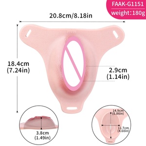 FAAK Strapon Pussy pour fixation pénienne, Sex Grinder, Pussy portable, Patch vagin artificiel, Jouets sexuels en silicone pour couples - Product Image 3