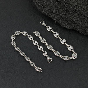 Chaîne en <span class=keywords><strong>maille</strong></span> <span class=keywords><strong>de</strong></span> graines <span class=keywords><strong>de</strong></span> <span class=keywords><strong>café</strong></span> en acier inoxydable <span class=keywords><strong>de</strong></span> 7 mm plaqué or rose noir argent pour les occasions <span class=keywords><strong>de</strong></span> fête chrétienne et <span class=keywords><strong>de</strong></span> mariage - Product Image 4