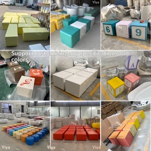 Fiberglass Irregular-<b>shaped</b> Stool Shopping Mall Rest Chair Outdoor Park Public Seat Kindergarten Children's Area Guangdong-made - Product Image 2
