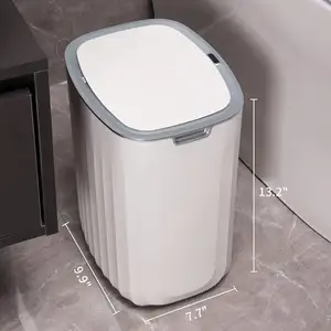 Cubo de basura sin contacto Sanbei, cubo de basura inteligente, cubo de basura automático, cubo de basura eléctrico con Sensor, cubo de basura inteligente