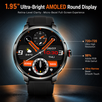 Montre connectée 4G 5G avec écran rond de 1,95 pouce, carte SIM, appel vidéo, 3 Go de RAM, 32 Go de stockage, caméra, Wi-Fi, batterie de 1990 mAh, compatible avec les téléphones Android