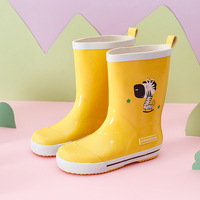 Bottes de pluie Wellington pour enfants, motif dinosaure mignon, imperméables, antidérapantes, séchage rapide, faible MOQ