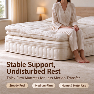 <span class=keywords><strong>Matelas</strong></span> à ressorts en crin de cheval naturel fait main 28 cm, fermeté moyenne, luxe, sans colle, antibactérien, anti-acariens, Mountain Hermit Home - Product Image 2