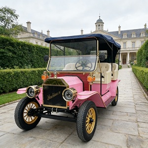 Carro de golf eléctrico clásico <span class=keywords><strong>retro</strong></span> de 5 plazas, 48V 5KW, para <span class=keywords><strong>alquiler</strong></span> en bodas, venta al por mayor - Product Image 6