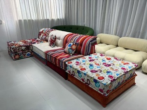 Gran oferta, sofás de tela, conjunto de sofá colorido multifuncional, conjunto de sofá seccional modular, juego de sala de estar, sofá multicolor - Product Image 4