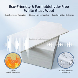 Panel de Lana de Vidrio Blanco Suave al Tacto, Sin Irritación, Libre de Formaldehído, Aislamiento Térmico para Muebles y Paredes - Product Image 3