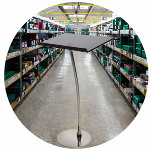 Tùy chỉnh MJ thương hiệu có thể tái chế bảng phụ nhỏ cho đồ nội thất nhà thờ <span class=keywords><strong>Acrylic</strong></span> hàng đầu kim loại đứng dễ dàng lắp ráp bục kệ trưng bày - Product Image 3