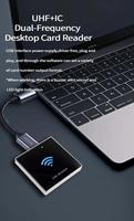 Frecuencia 865 ~ 868/902 ~ 928MHz EPC CLASS1G2/6B USB RS232 Uhf Rfid Reader Control DE ACCESO Lector UHF de escritorio