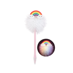 Bolígrafo de Moda con Diseño de Arcoíris Personalizado, con Luces LED y Pluma, Novedad para la Escuela y la Oficina - Product Image 1