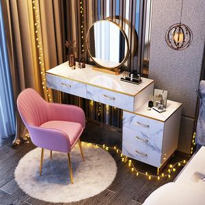 Eleganti comò neri moderni nordic simple light luxury dresser per camera da letto toletta con specchio a led per camera da letto - Product Image 4