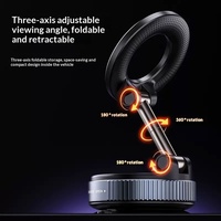 Nouveau support magnétique rotatif et pliable pour téléphone portable, à double face, avec ventouse pour lit, utilisable à tout moment