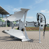 Charrue à socs profondes réversible série Pioneer à moteur diesel, avec double vérin hydraulique et roulement à billes pour un labourage stable du sol