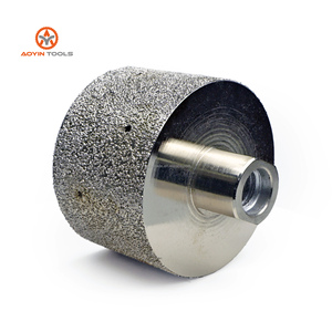 3In 75mm * 2In 5/8 "-11 Roue diamantée brasée sous vide <span class=keywords><strong>pour</strong></span> meules de ponçage <span class=keywords><strong>pour</strong></span> trous de comptoir en <span class=keywords><strong>pierre</strong></span> granit béton <span class=keywords><strong>marbre</strong></span> - Product Image 1