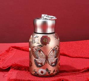 Vaso Térmico de Bolsillo Estilo Chino, Acero Inoxidable 316, Estampado de Pavo Real y Mariposa, Taza de Viaje, Termo Aislado al Vacío para Bebidas Calientes y Frías - Product Image 2