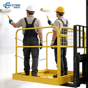 Cesta <span class=keywords><strong>de</strong></span> Seguridad para Montacargas <span class=keywords><strong>de</strong></span> 36 "x36 ", Plataforma <span class=keywords><strong>de</strong></span> <span class=keywords><strong>Trabajo</strong></span> para Montacargas con Capacidad <span class=keywords><strong>de</strong></span> 1200 lb, Cesta Elevadora Plegable <span class=keywords><strong>de</strong></span> Alta Resistencia para la Mayoría <span class=keywords><strong>de</strong></span> Trabajos Aéreos - Product Image 6