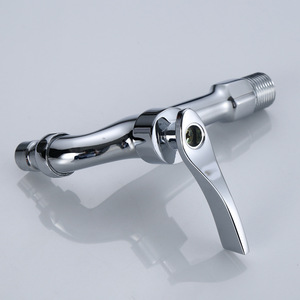 Grifo de latón Morning Dew de 4 pulgadas para fregadero, monomando, montaje en cubierta, extra largo, para lavadora, lavadero, balcón - Product Image 4