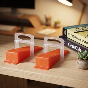 ZEBRA 100 Pcs Reusable <strong>Tile</strong> Level System Wedges Spacers Kits <strong>Tiles</strong> <strong>Installing</strong> <strong>Tiles</strong> Level Instruments - Product Image 1