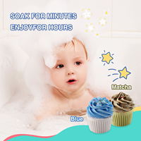 Coffret Cadeau de Bombes de Bain Artisanales Véganes en Forme de Donut et Cupcake, Parfum Glace, Marque Blanche, Vente en Gros pour Enfants