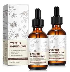 Aceite Natural de Cyperus Rotundus de 60 ml (2 oz) para la Depilación, Reductor Suave y Efectivo del Crecimiento del Vello Corporal para Todo Tipo de Piel - Product Image 1