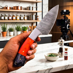 Colección de Cuchillos Culinarios Afilados con Mangos Ergonómicos, Logotipo Personalizado, Juego de Cuchillos de Cocina Profesionales Hechos a Mano de Acero de Damasco - Product Image 2