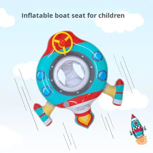Juguete inflable de agua para niños de PVC ecológico al por mayor, volante, cohete, avión, anillo de natación para bebé - Product Image 2
