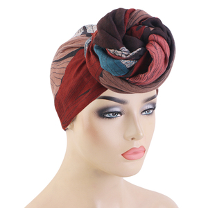Turbante africano bandane Head Wraps sciarpa per <span class=keywords><strong>capelli</strong></span> elasticizzata scialli lunghi turbante per donne musulmane per donne nere - Product Image 3