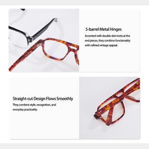 Wholesale Double Bridge Pilot Acetate <b>Eyeglass</b> <b>Frames</b> Vintage Retro Spectacle <b>Frames</b> Custom Brand Logo Low MOQ - Product Image 5