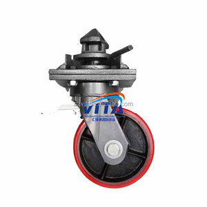 3 Tonnen oder <span class=keywords><strong>5</strong></span> Tonnen Doppel rad Eisenkern PU Container Lenkrad - Product Image 3