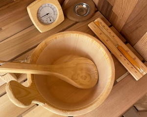 <span class=keywords><strong>Sauna</strong></span> de Exterior de Lujo para 4 Personas, Aromática, con Vapor de Cedro, Infrarrojos, Cabina de <span class=keywords><strong>Sauna</strong></span> Seca con Baño y Ducha - Product Image 3