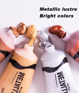 Mini Kit de Peinture Acrylique en Gros pour Enfants et <span class=keywords><strong>Adultes</strong></span> – 12 Couleurs Lavables Non Toxiques, <span class=keywords><strong>Bandes</strong></span> de Peinture avec Palette et Pinceaux, Tubes de 12 ml - Product Image 5
