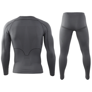 Completo <span class=keywords><strong>Termico</strong></span> da <span class=keywords><strong>Uomo</strong></span> per Ciclismo, <span class=keywords><strong>Abbigliamento</strong></span> Sportivo Caldo in Maglia, Set Intimo <span class=keywords><strong>Termico</strong></span> Maschile - Product Image 4