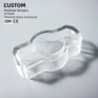 BOGLASS Couvercle en verre 500 résistant aux hautes températures, forme personnalisée, transmission lumineuse, protection d'instruments, style ferme traditionnel
