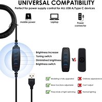 Fournisseur de la chine, prix bon marché, interrupteur de commande Portable Dimmable CCT réglable 3W 5W 7W 9W USB Rechargeable SMD Led ampoule DC 5V