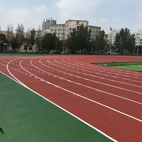 UNISPORT Pistes de course en polyuréthane à approvisionnement direct en usine Rouge 400 mètres Piste d'athlétisme synthétique Plancher de piste de course athlétique