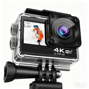 CJ132 cámara de acción deportiva 2024 nueva cámara de acción UHD 4K 30fps Wifi con pantallas de colores duales Camara De Accion 4K - Product Image 1