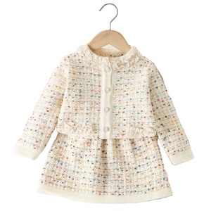 Lớn bán 2024 mùa thu thanh lịch và đáng yêu Cô Gái Quần Áo Set áo + váy Bán buôn giá tốt - Product Image 1