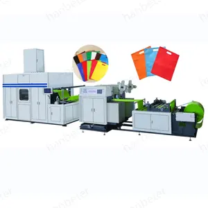 non woven T shirt bag making machine Full Automatic Nonwoven W cut Bag Making Machine