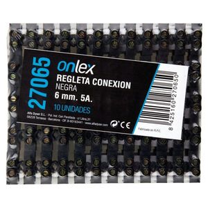 Barra di derivazione nera, spessore 6 mm, 5A, ideale per connessioni elettriche e distribuzione di energia in progetti - Product Image 2