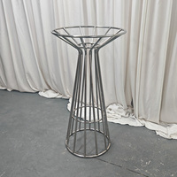 Ventes d'usine de tables de bar en acier inoxydable avec base, pour événements de mariage, banquets, tavernes, toits en verre