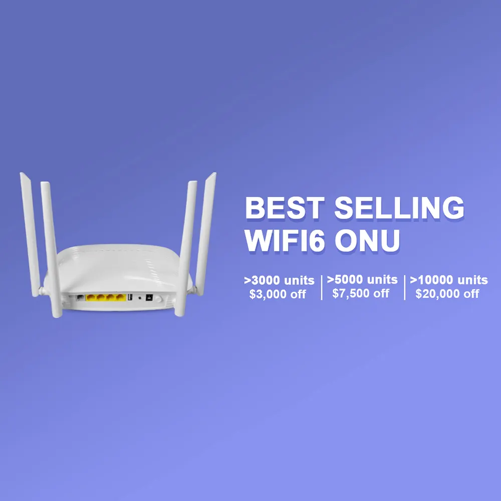 Xpon ONU VOIP de doble banda 2,4G y 5G FTTH AX3000 3000Mbps LTE WiFi 6 5g módem router compatible con TR69 OMCI