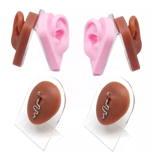 Gaby yumuşak silikon vitrin modeli stentler ile sahte yeşil mor yapay piercing model ekran aracı piercing takı - Product Image 5