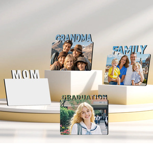 Sublimation Photo Frames Series MDF Heat Press Printable Sweet Photo <strong>Slates</strong> <strong>Blanks</strong> DIY for Desktop Souvenirs &amp; Home Decorations - Product Image 2