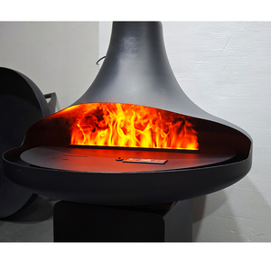 Design moderno camino <span class=keywords><strong>in</strong></span> acciaio sospeso per interni vera fiamma decorativo camino a legna da soggiorno <span class=keywords><strong>in</strong></span> <span class=keywords><strong>ghisa</strong></span> materiale - Product Image 3