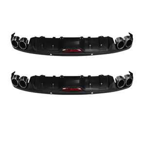 Nuovo Diffusore Posteriore BONULI di Alta Qualità, Accessorio Auto in PP Nero e Argento per <span class=keywords><strong>Skoda</strong></span> Octavia - Product Image 2